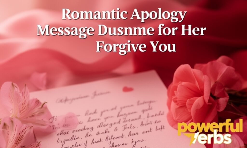 Romantic Apology Message for Her to Forgive You