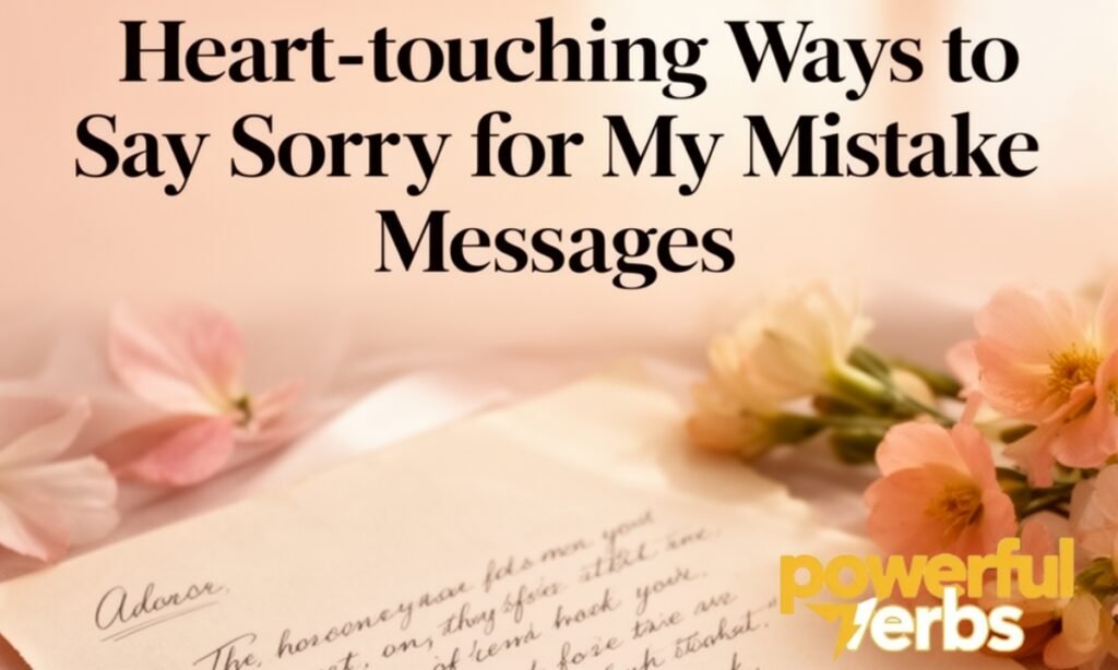 Heart-touching Ways to Say Sorry for My Mistake Messages