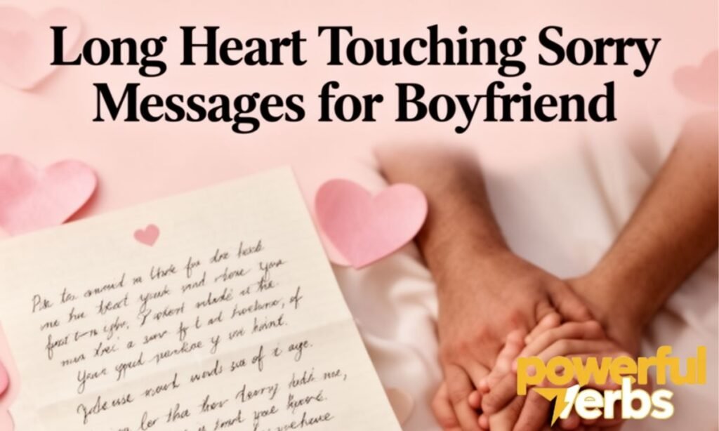 Long Heart Touching Sorry Messages for Boyfriend