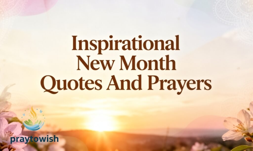 Inspirational New Month Quotes And Prayers
