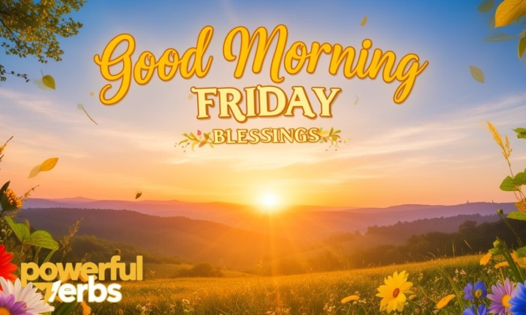 Motivational Good Morning Friday Blessings