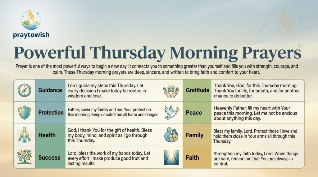 Powerful Thursday Morning Prayers