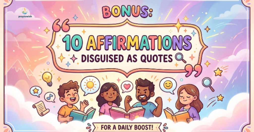  Bonus: 10 Affirmations Disguised as Quotes