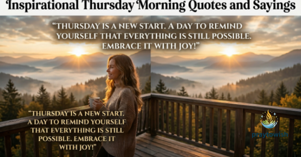Inspirational Thursday Morning Quotes and Sayings