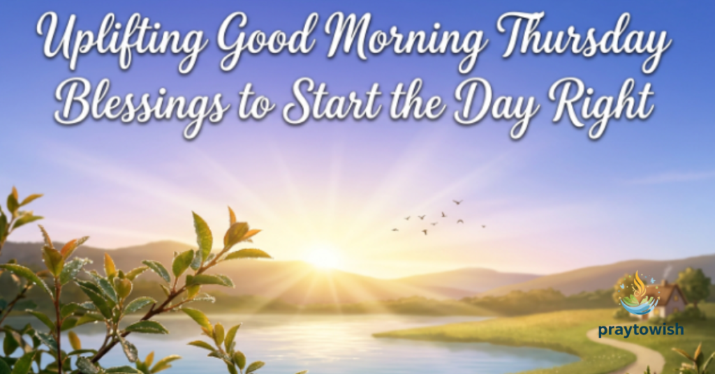 Uplifting Good Morning Thursday Blessings to Start the Day Right