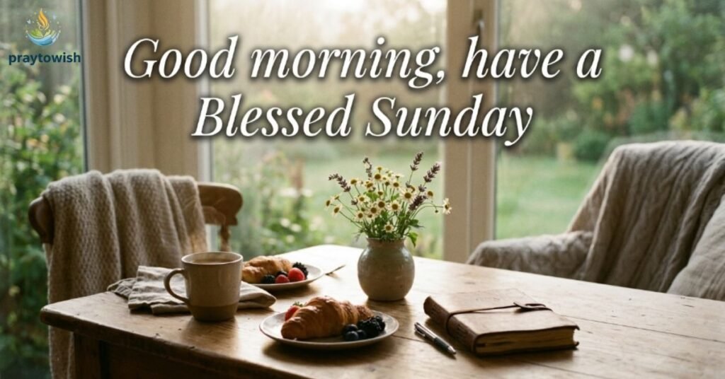 Good morning, have a Blessed Sunday