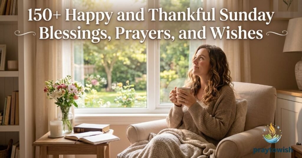 150+ Happy and Thankful Sunday Blessings, Prayers, and Wishes