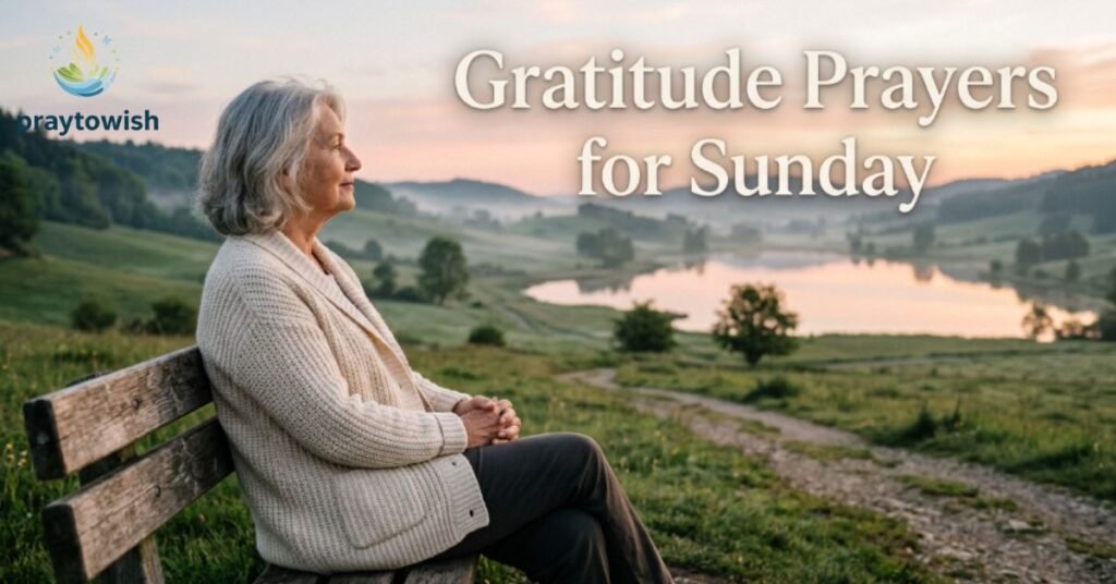 Gratitude Prayers for Sunday