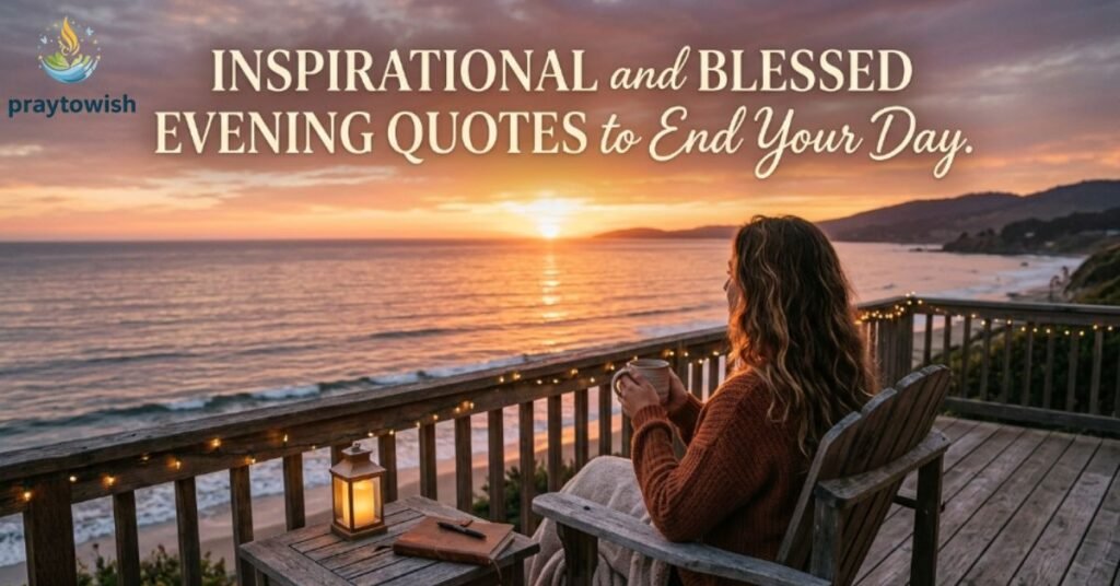 Inspirational and Blessed Evening Quotes to End Your Day
