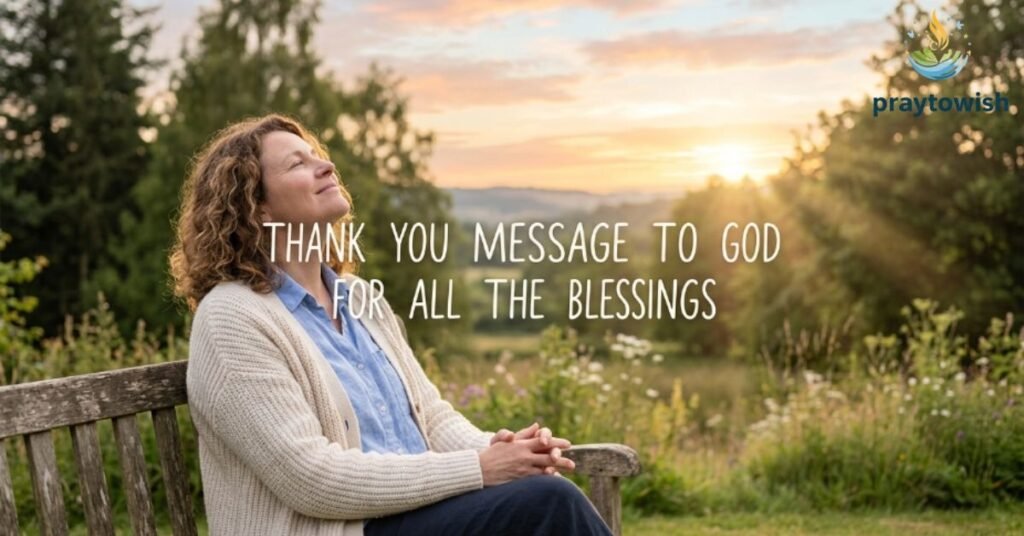 Thank You Message To God For All The Blessings