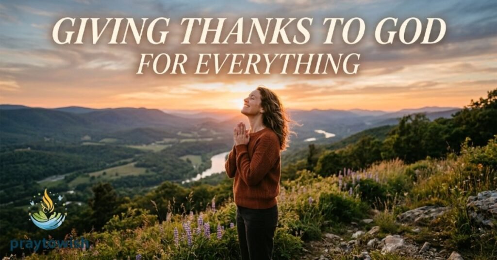 Giving Thanks To God For Everything