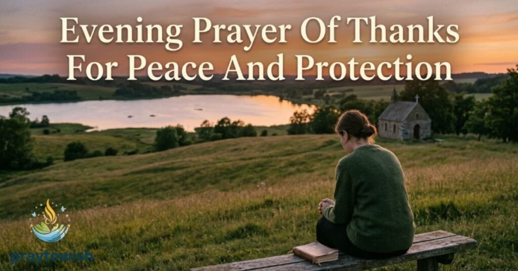 Evening Prayer Of Thanks For Peace And Protection