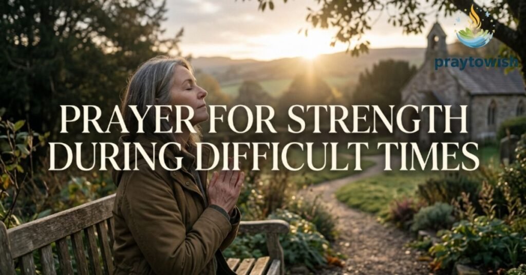 Prayer For Strength During Difficult Times