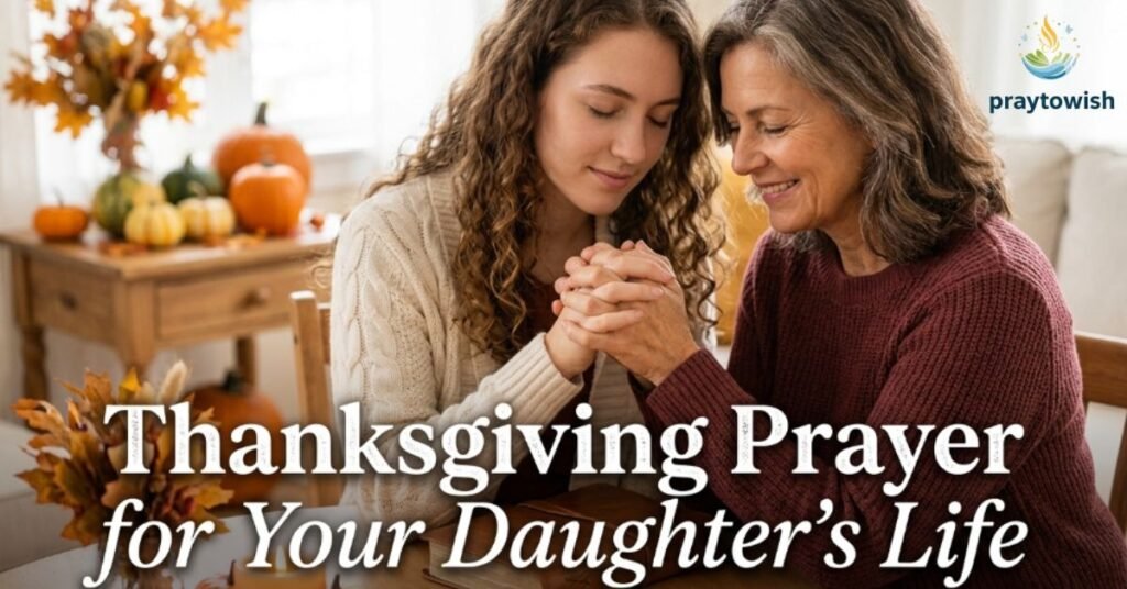 Thanksgiving Prayer for Your Daughter's Life