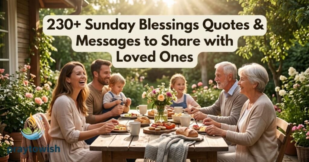 230+ Sunday Blessings Quotes & Messages to Share with Loved Ones