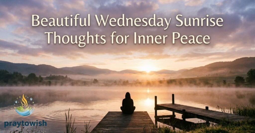 Beautiful Wednesday Sunrise Thoughts for Inner Peace