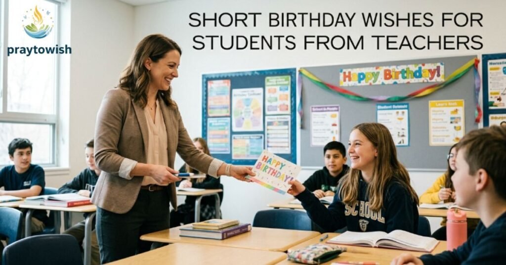 Short Birthday Wishes For Students From Teachers