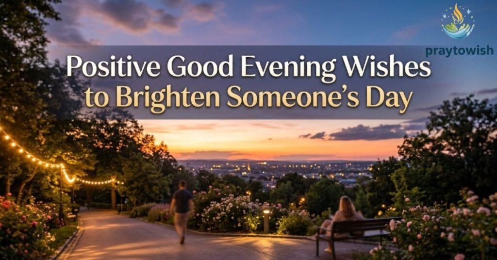 Positive Good Evening Wishes to Brighten Someone's Day