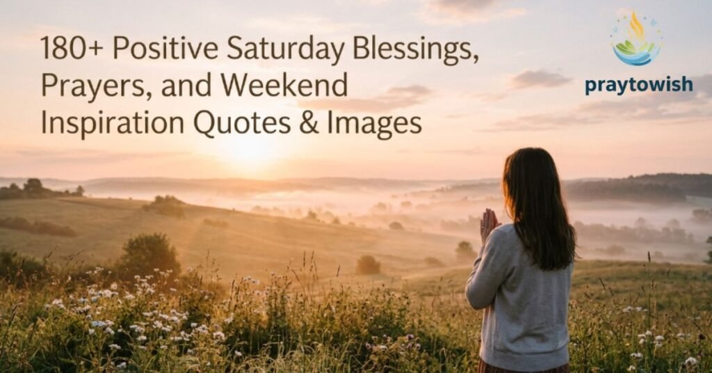 180+ Positive Saturday Blessings, Prayers, and Weekend Inspiration Quotes & Images
