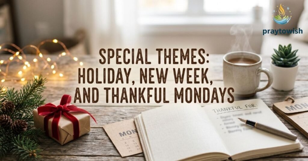 Special Themes: Holiday, New Week, and Thankful Mondays