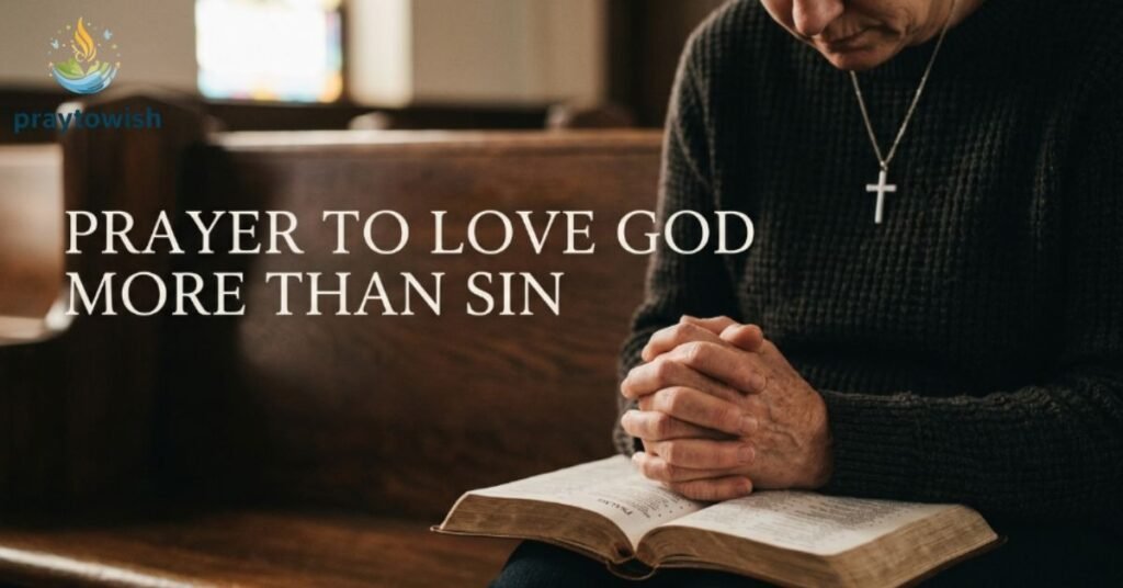 Prayer to Love God More Than Sin