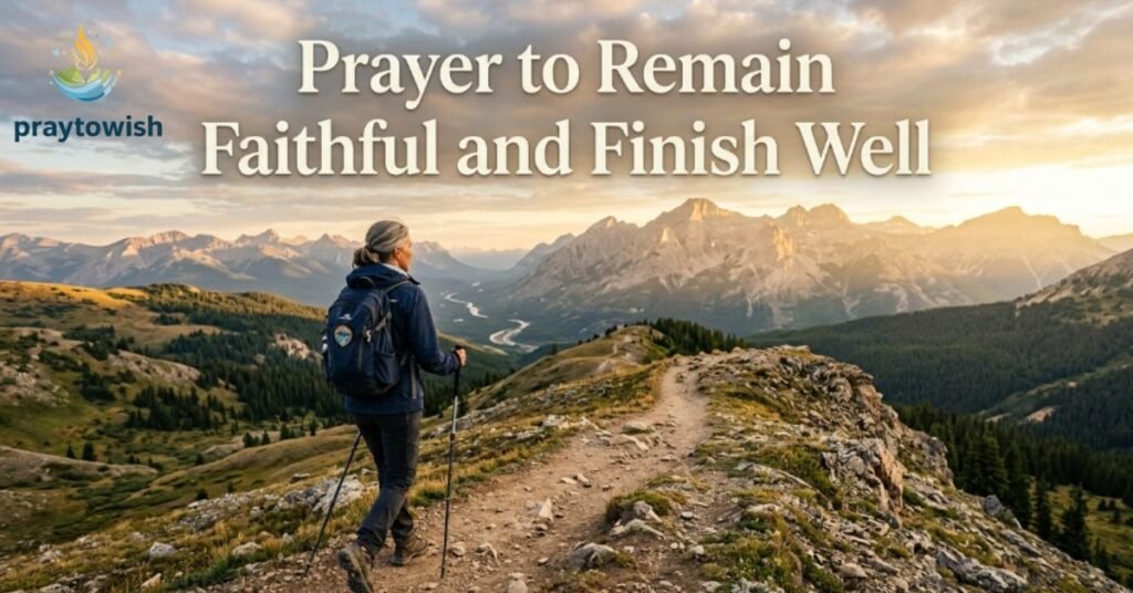 Prayer to Remain Faithful and Finish Well