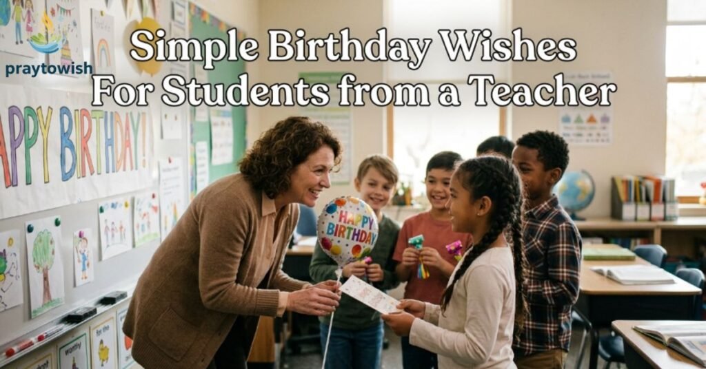 Simple Birthday Wishes For Students from a Teacher