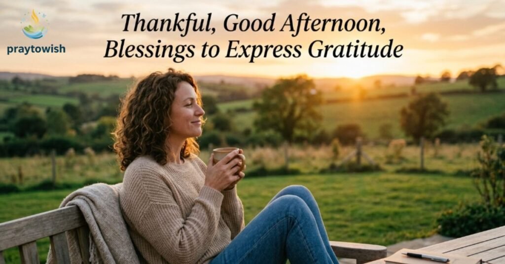 Thankful, Good Afternoon, Blessings to Express Gratitude
