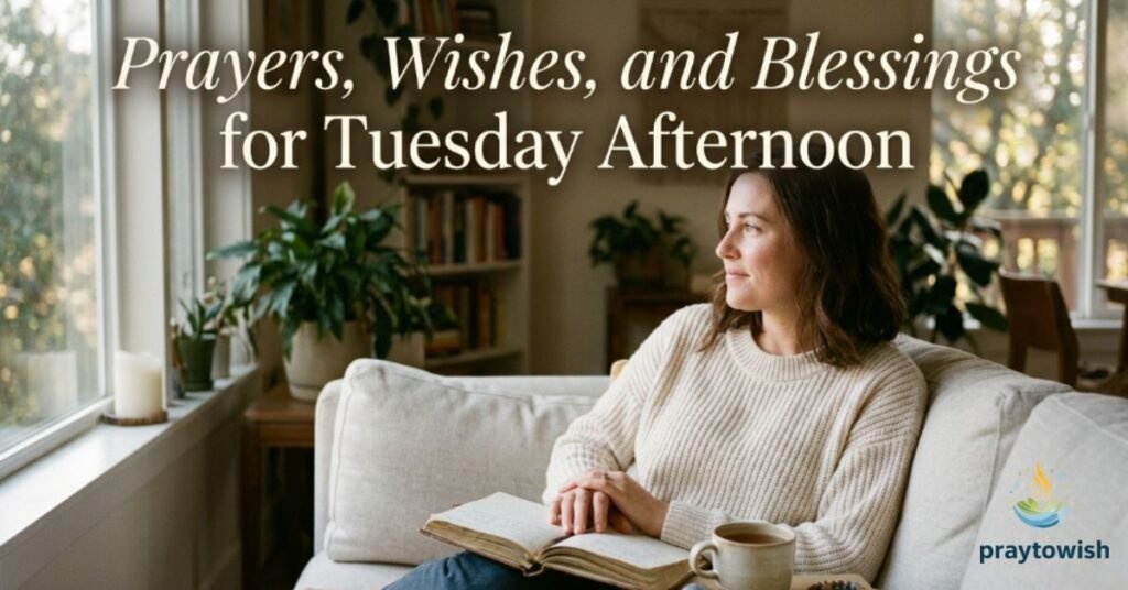 Prayers, Wishes, and Blessings for Tuesday Afternoon