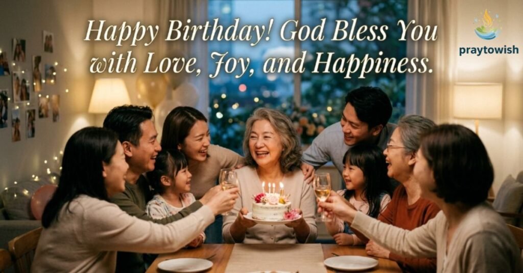 Happy Birthday! God Bless You with Love, Joy, and Happiness