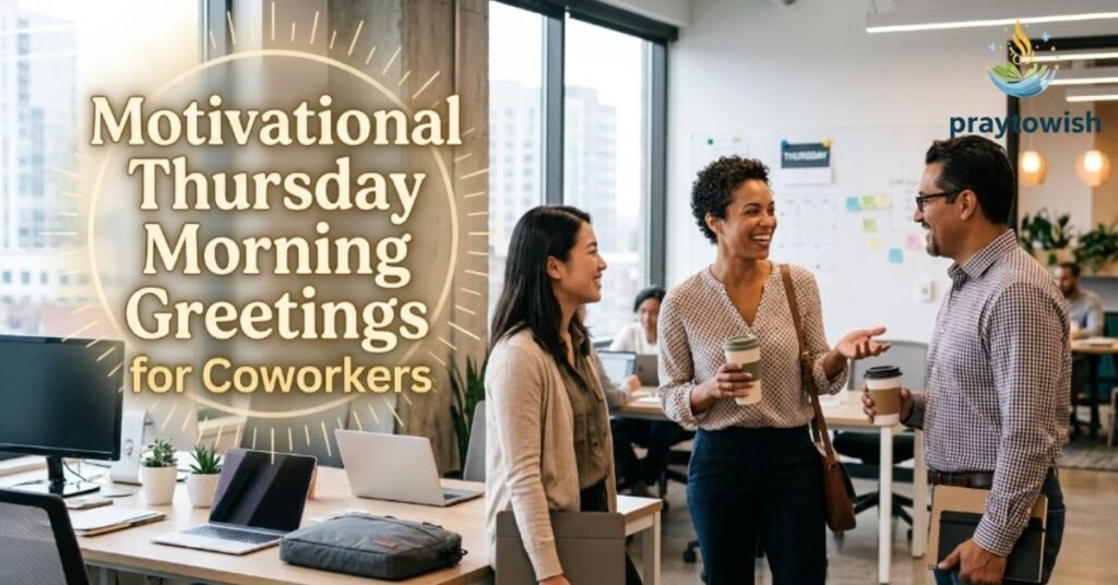 Motivational Thursday Morning Greetings for Coworkers