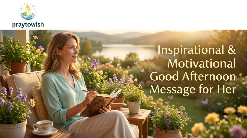 Inspirational & Motivational Good Afternoon Message for Her