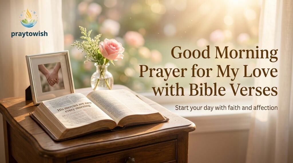 Good Morning Prayer for My Love with Bible Verses