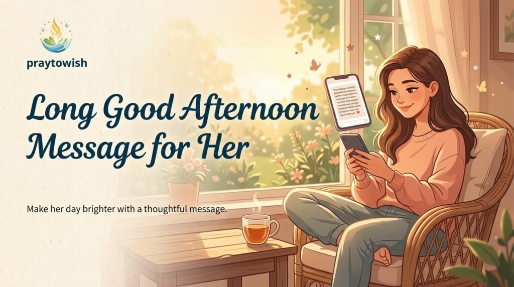 Long Good Afternoon Message for Her