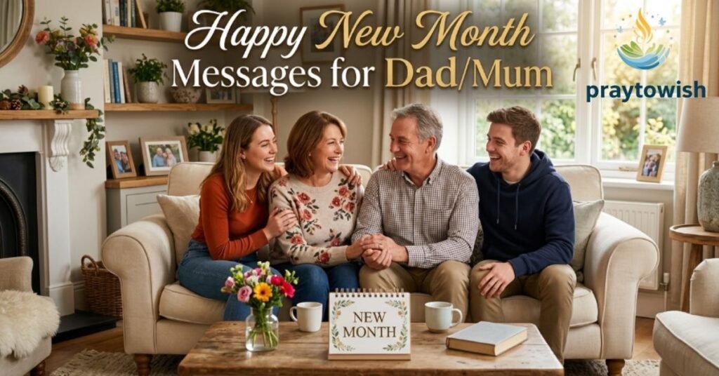 Happy New Month Messages for Dad/Mum